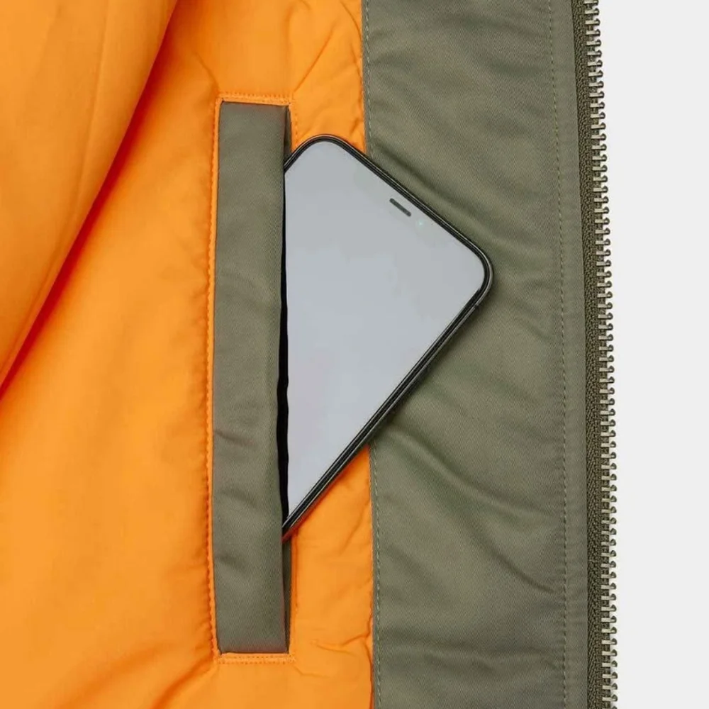 TNA Olive Bomber Jacket - Picture 3 of 4